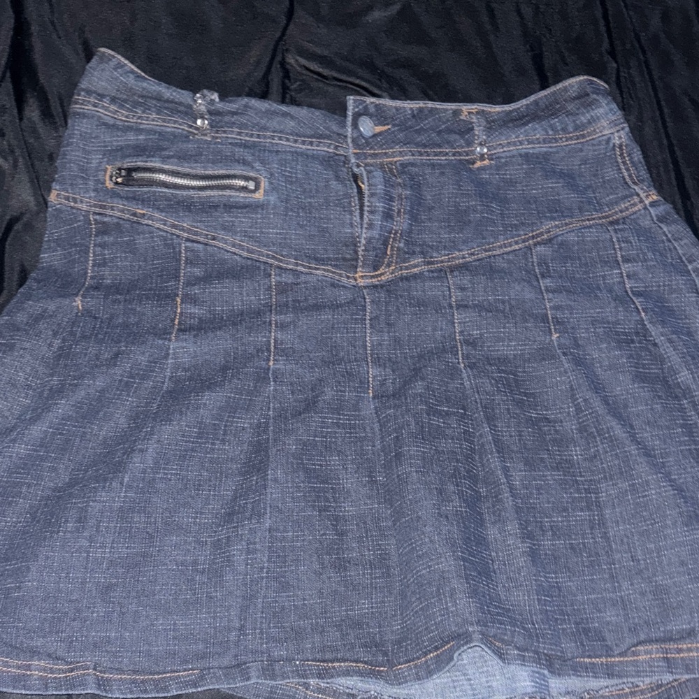 Chic Blue Denim Mini Skirt